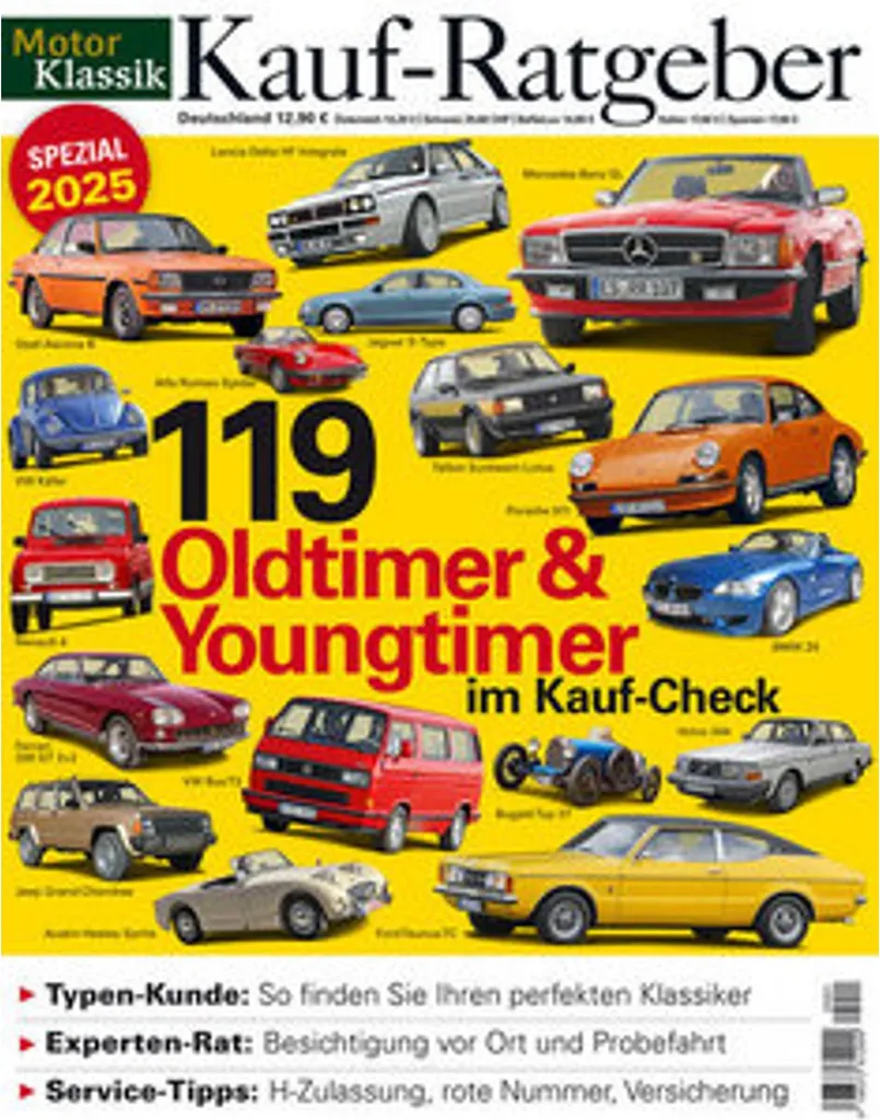 Motor Klassik Spezial 01/2025 pour réussir l'entretien de votre voiture sport
