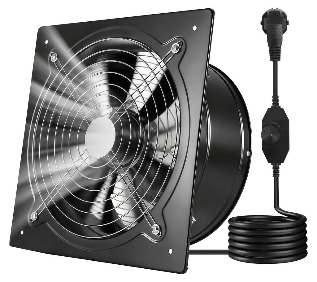 30.5 cm Exhaust Fan, 1558 CFM High Velocity Wall Mount Vent Fan with Speed Control, 70W Low Consumption, Portable Ventilation Extractor for Attic,G...