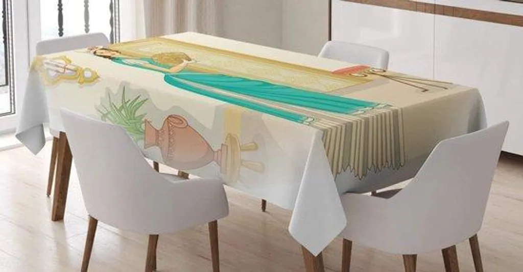 Nappe de cuisine rectangulaire 140x170 multicolore pour repas en famille