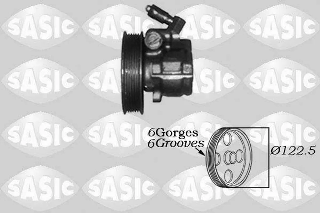 Pompe direction assistée SASIC 7076038 robuste et haute pression