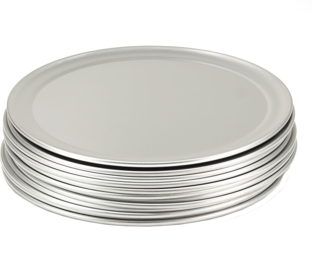 Pizzablech rund aus Aluminium 12 Stück Ø 279 mm Produktbild 