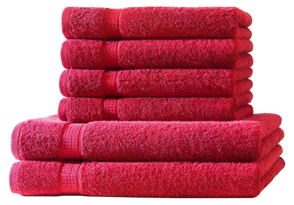 6er Set Frottee 4x Handtücher 2x Duschtücher Elegance 100% Produktbild 