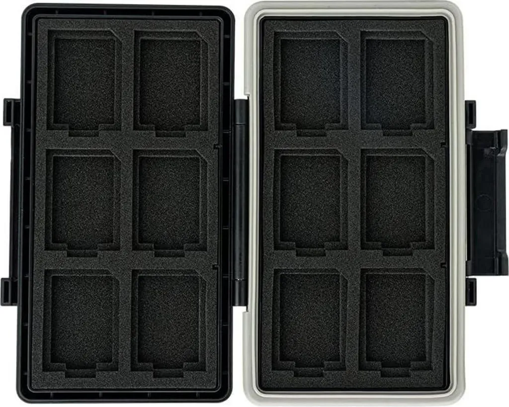 Étui pour cartes mémoire 12 SD et 12 CFexpress Type A résistant à l'eau