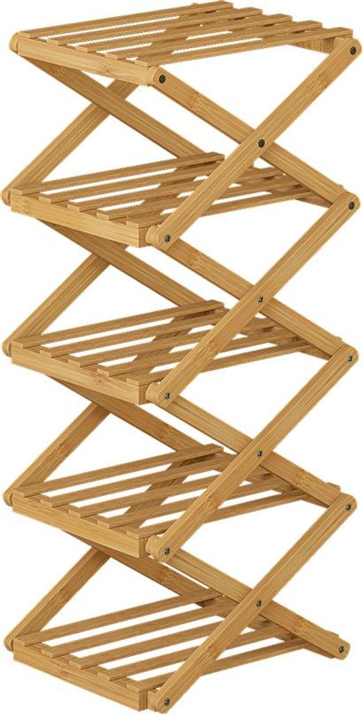 Skrinka na topánky Vicco Ziggy Bambus 26 x 68.5 cm s 5 Obrázok produktu 