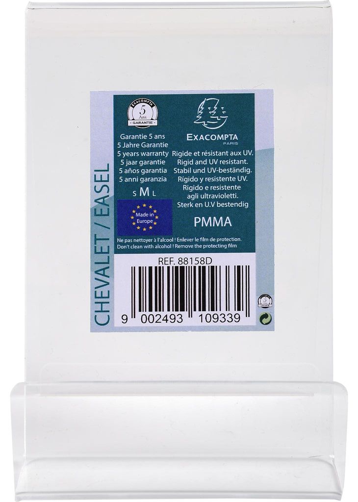 Exacompta 10x Tischaufsteller für A7, PMMA, Exacryl - Kristall - 88158D