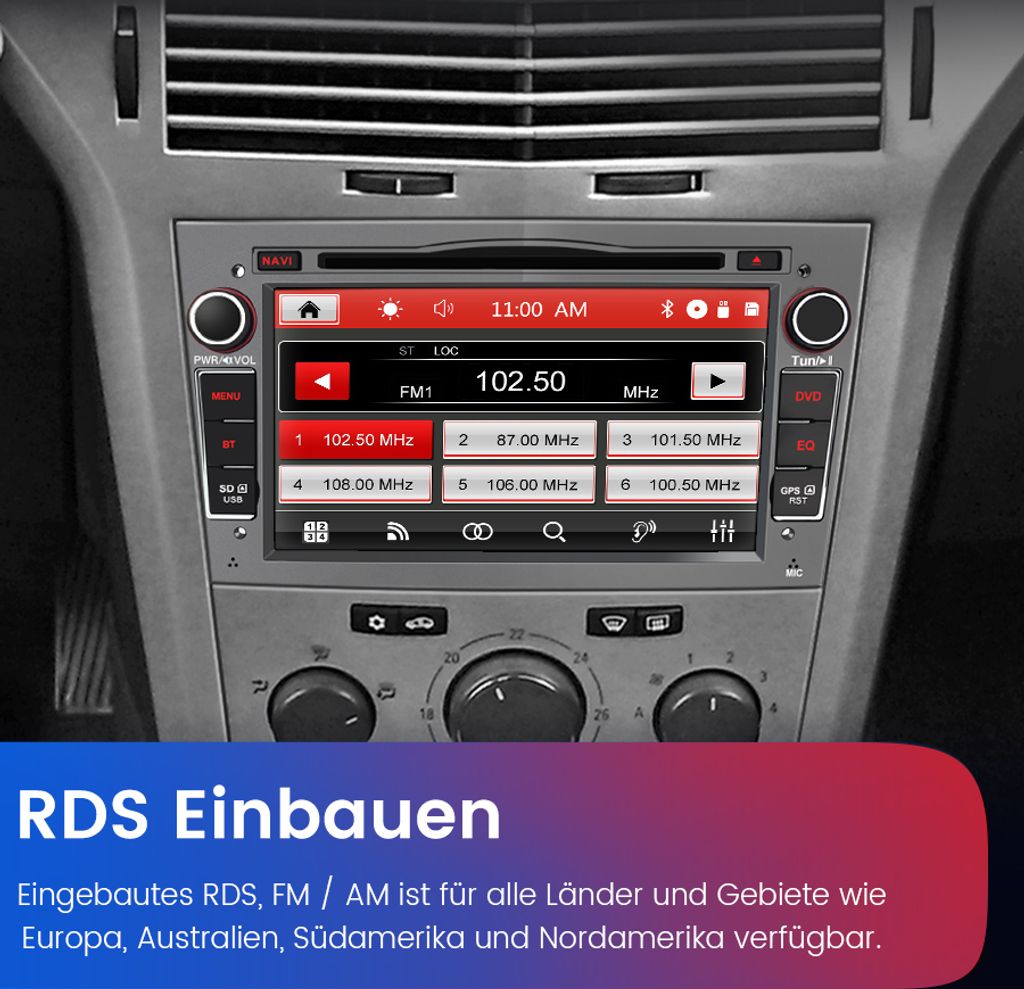 Autorádio 7 Zoll Doppel din für Opel Corsa D Corsa C Astra Obrázok produktu 8