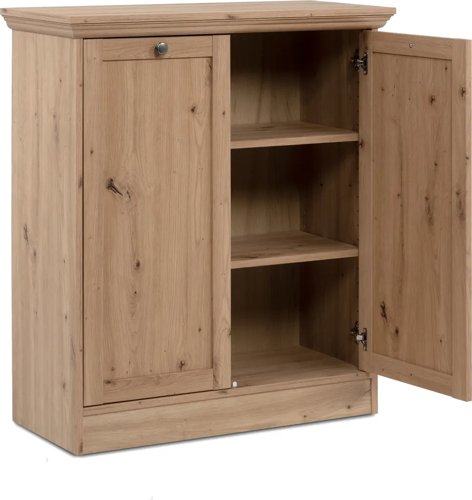 Commode gain de place Timber pour petit espace avec 2 étagères