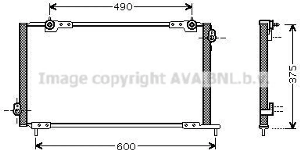 Plus de fuite de clim : Condenseur PRASCO HD5105 pour Honda Accord VI OE