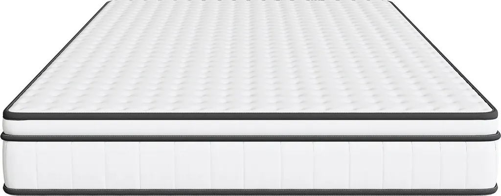 Matelas 140x190 cm pour mal de dos, ressorts ensachés mousse mémoire 2a