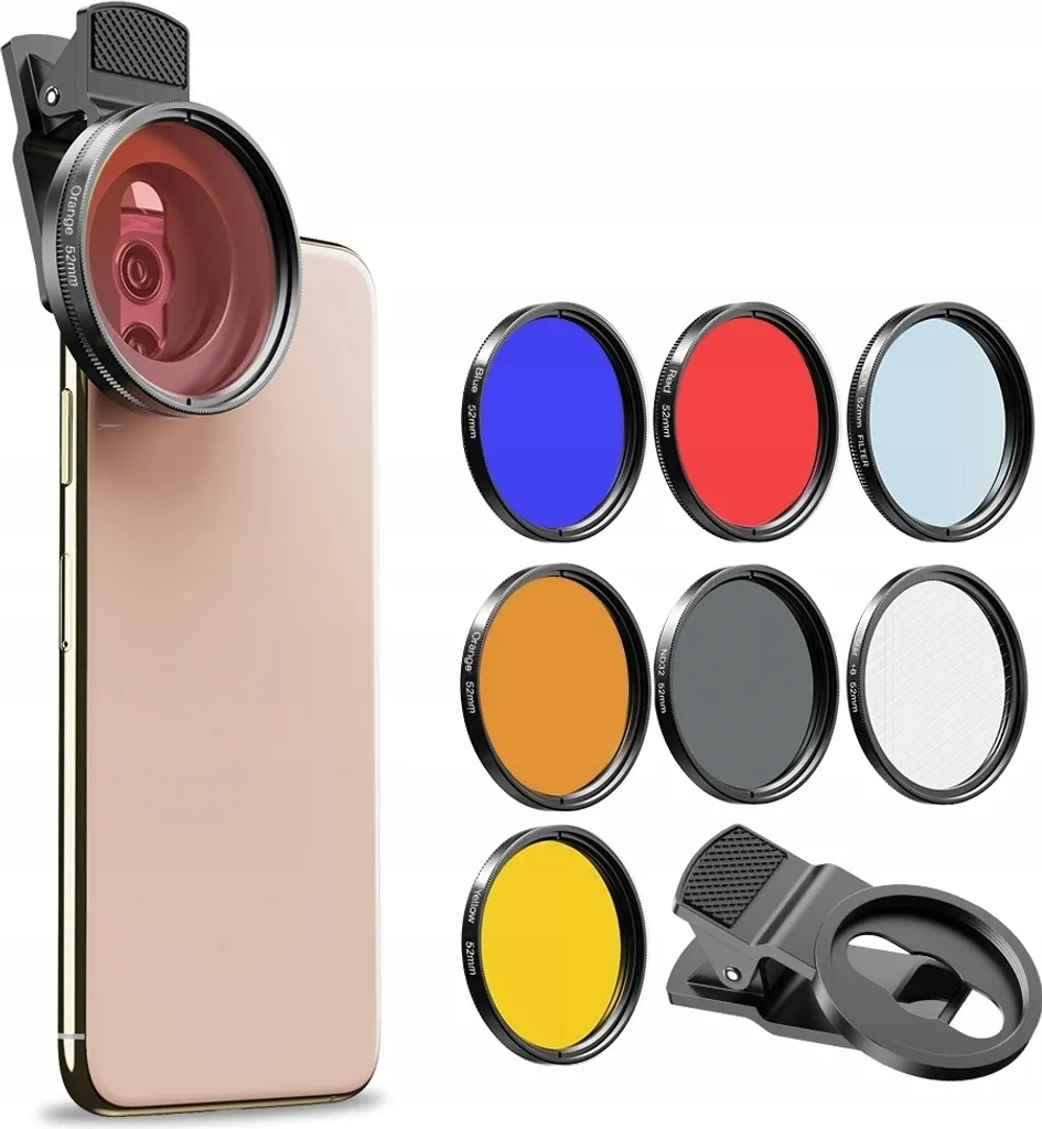 Éliminez les Reflets avec le Jeu de Filtres APEXEL 7-en-1 pour Mobile