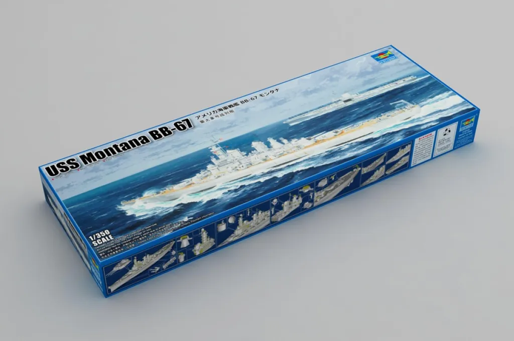 Maquette de Bateau Militaire USS Montana BB-67 Échelle 1/350 Plastique