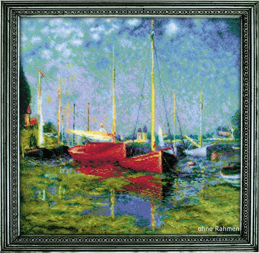 Riolis Kit Point de Croix Compté Argenteuil de Monet - Modèle 1342