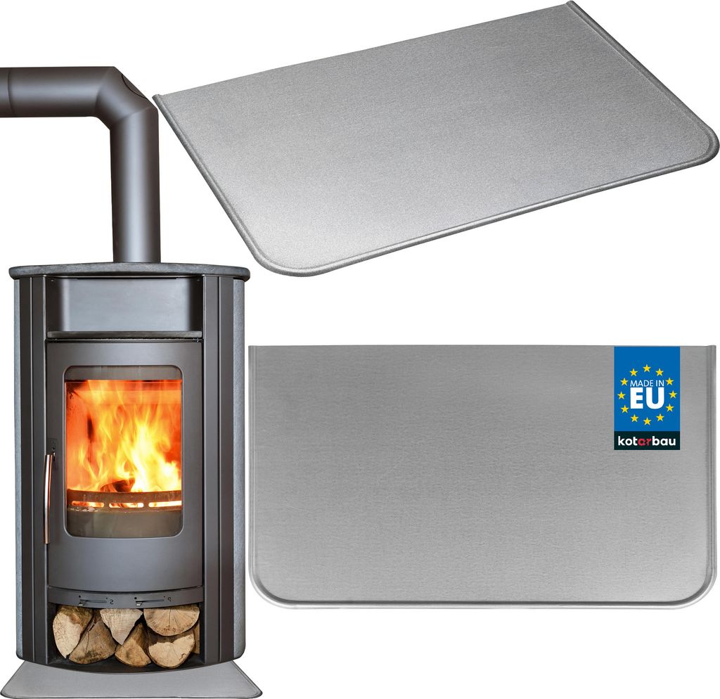 KOTARBAU® Kaminofen Bodenplatte 40 x 60 cm aus Verzinkt Produktbild 