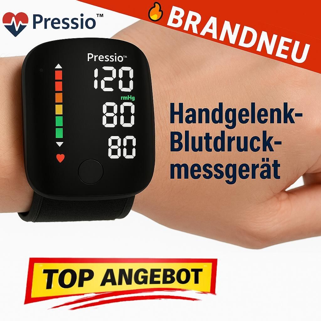 PRESSIO – Digitales Blutdruckmessgerät fürs Handgelenk - Das Original!