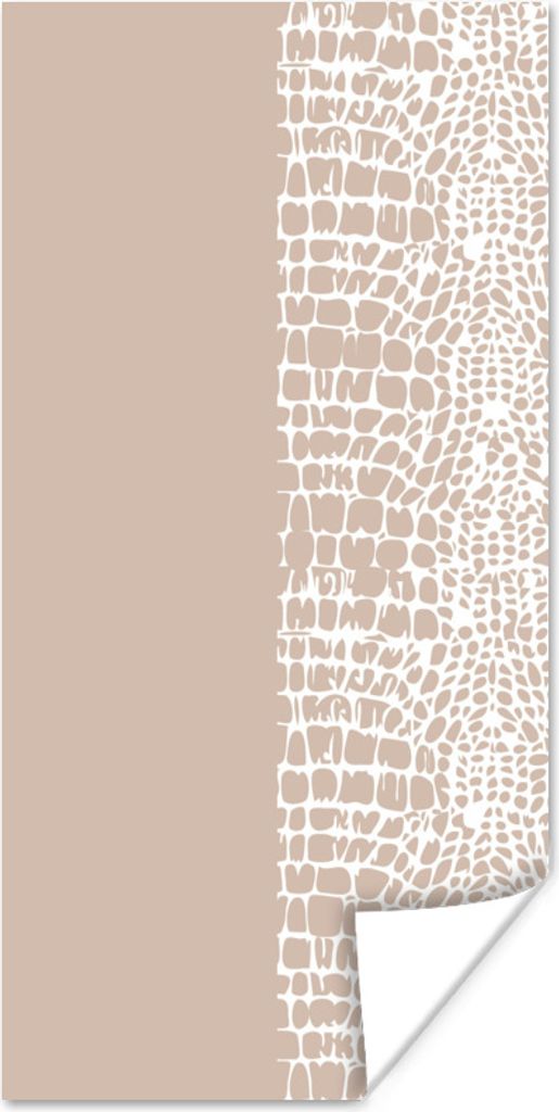 MuchoWow Poster Schlange - Design - Rosa 40x80 cm - Dekoration