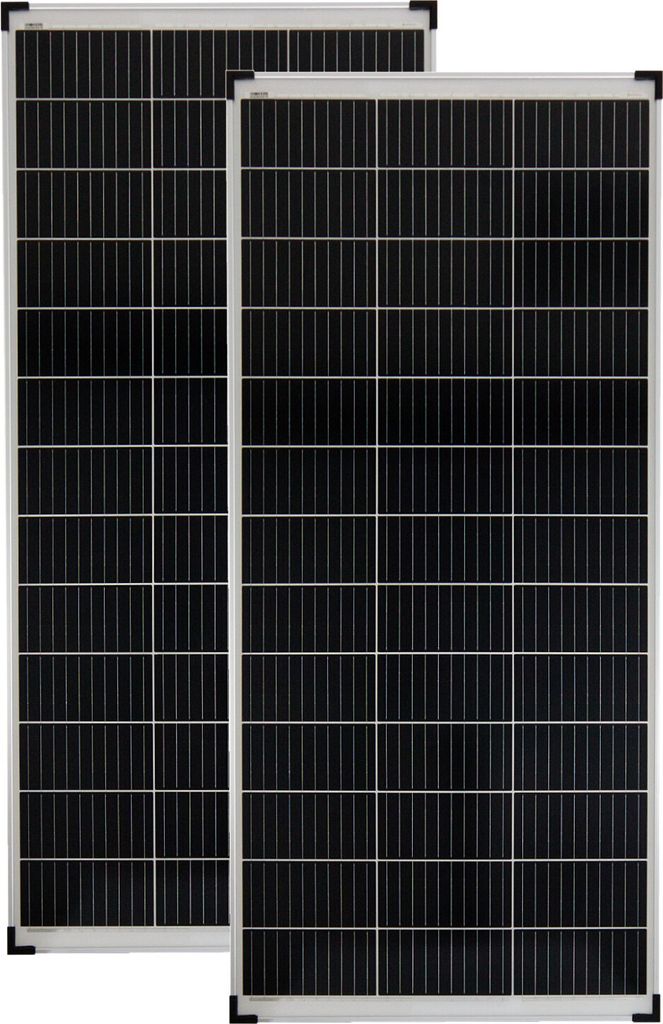 2x160 Watt Mono Solarpanele Solarmodule Solaranlage Garten Camping 18V PV
