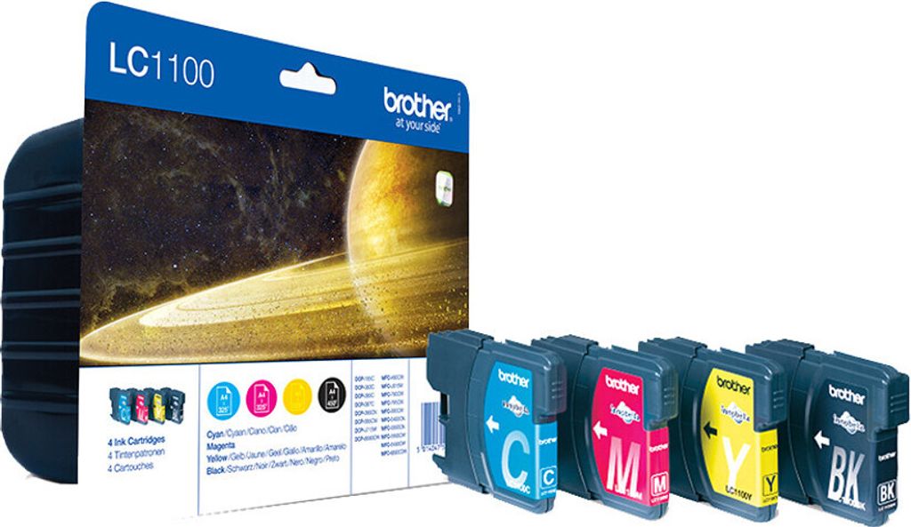 brother LC-1100BK/C/M/Y  schwarz, cyan, magenta, gelb Produktbild 