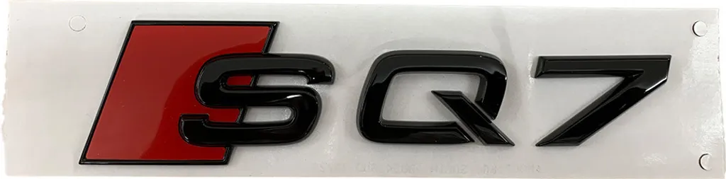 Emblème de Calandre Audi Q7 SQ7 Noir - Sigle Black Edition d'Origine