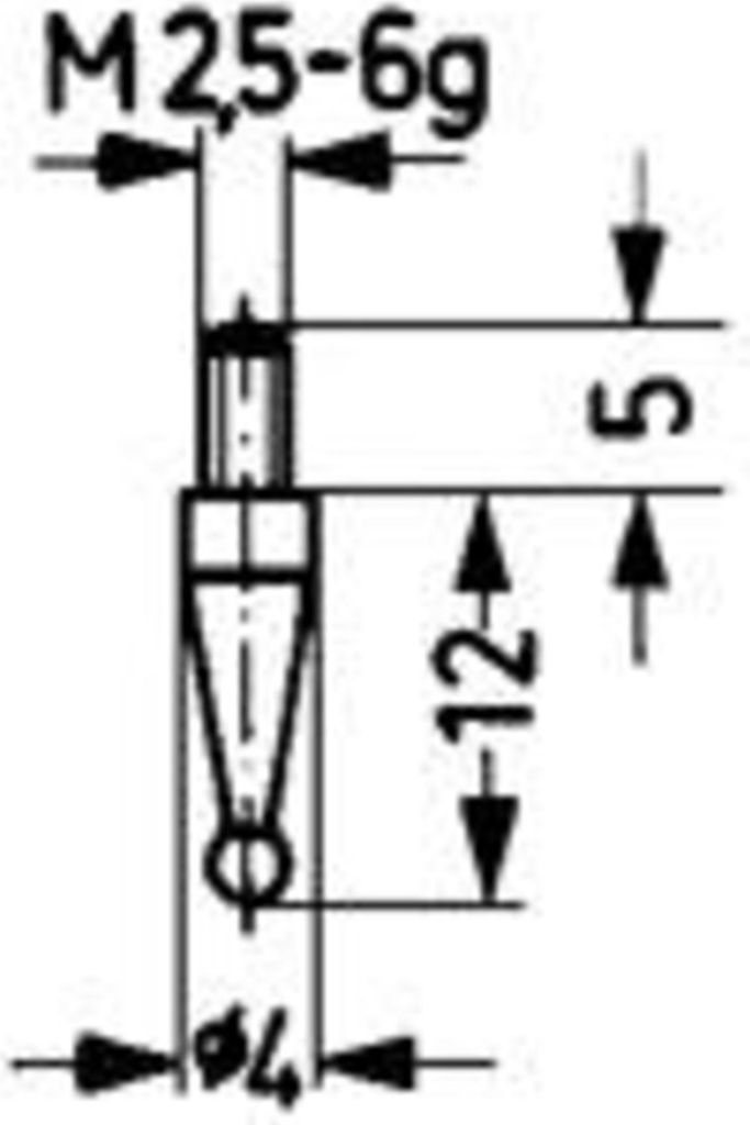 Messeinsatz Stahl Typ 18/ 5,0mm KÄFER