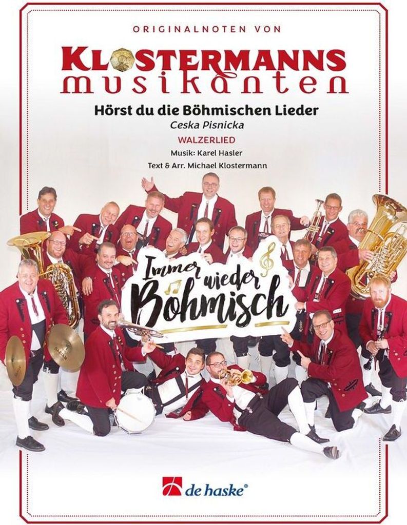 Karl Hasler, Hörst du die Böhmischen Lieder Blaskapelle Partitur