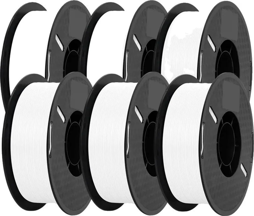 filamento per stampante 3D, PLA ecologico, alta precisione dimensionale, PLA BIANCO 6KG