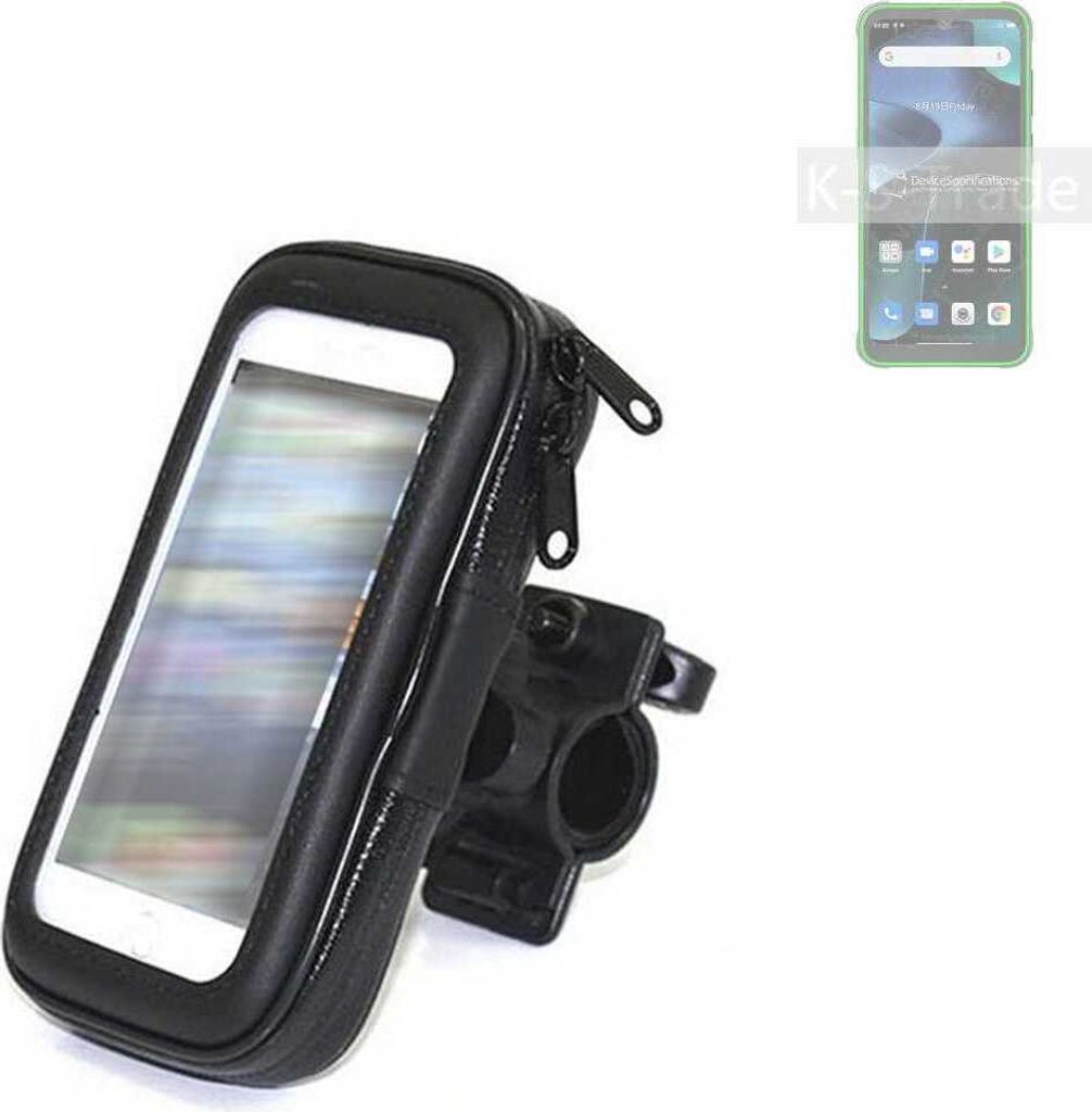 K-S-Trade Fahrrad-Halterung kompatibel mit Blackview BV5200 Pro Handy-Halterung Halter Lenkstange Fahrradhalterung Motorrad Bike Mount Wasserabweisend