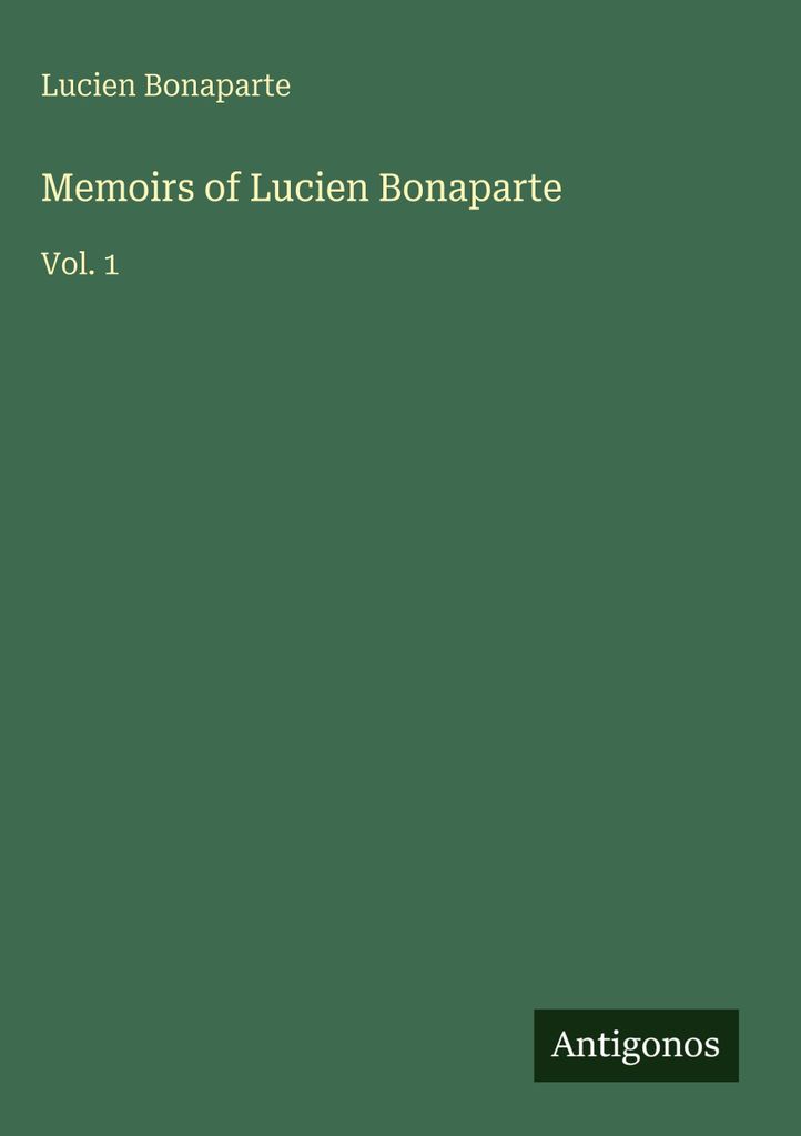 Memoiren von Lucien Bonaparte