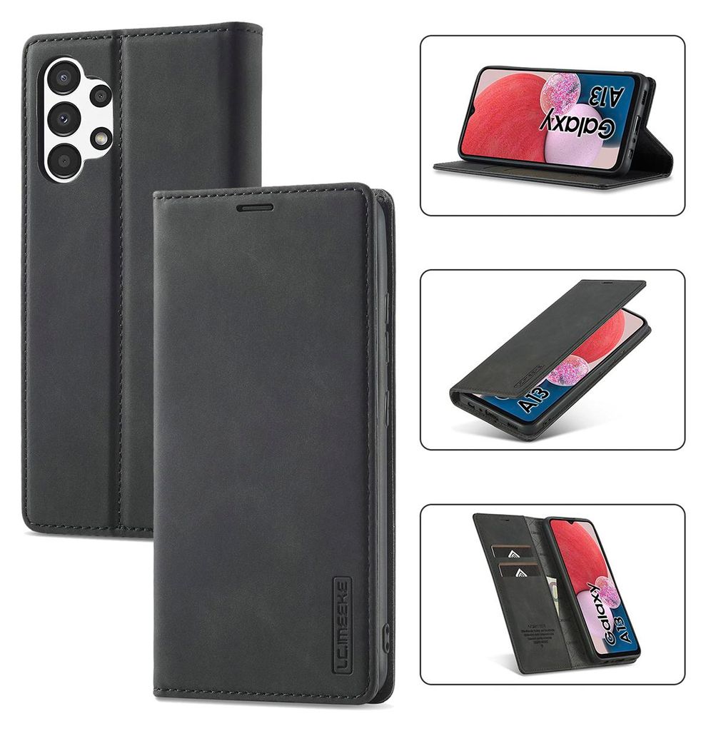 Galaxy A13 4G Hülle, Standfunktion Kartenfach Wallet Leder Produktbild 