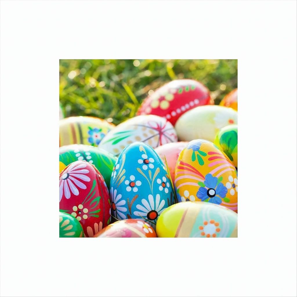 Tovaglioli pasquali con uova 33 x 33 cm 20 pezzi Immagine del prodotto 