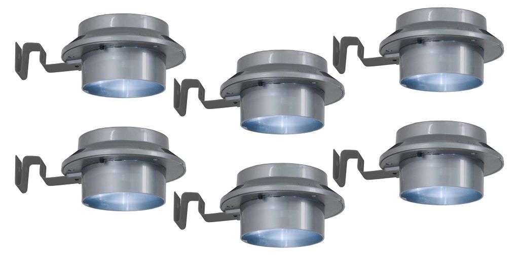 6er-Set LED Solar-/Dachrinnenleuchte "MISTRA", Lampe für Produktbild 