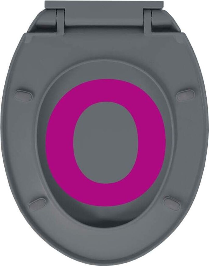 vidaXL Toilettensitz mit Absenkautomatik Quick-Release Grau Produktbild 7