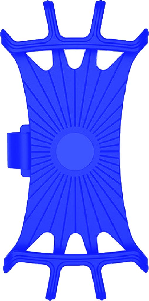 Telefonhalter 360 Grad rotierender Silikon -Lenker -Telefonnavigationshalterung für Mountainbike-Blau