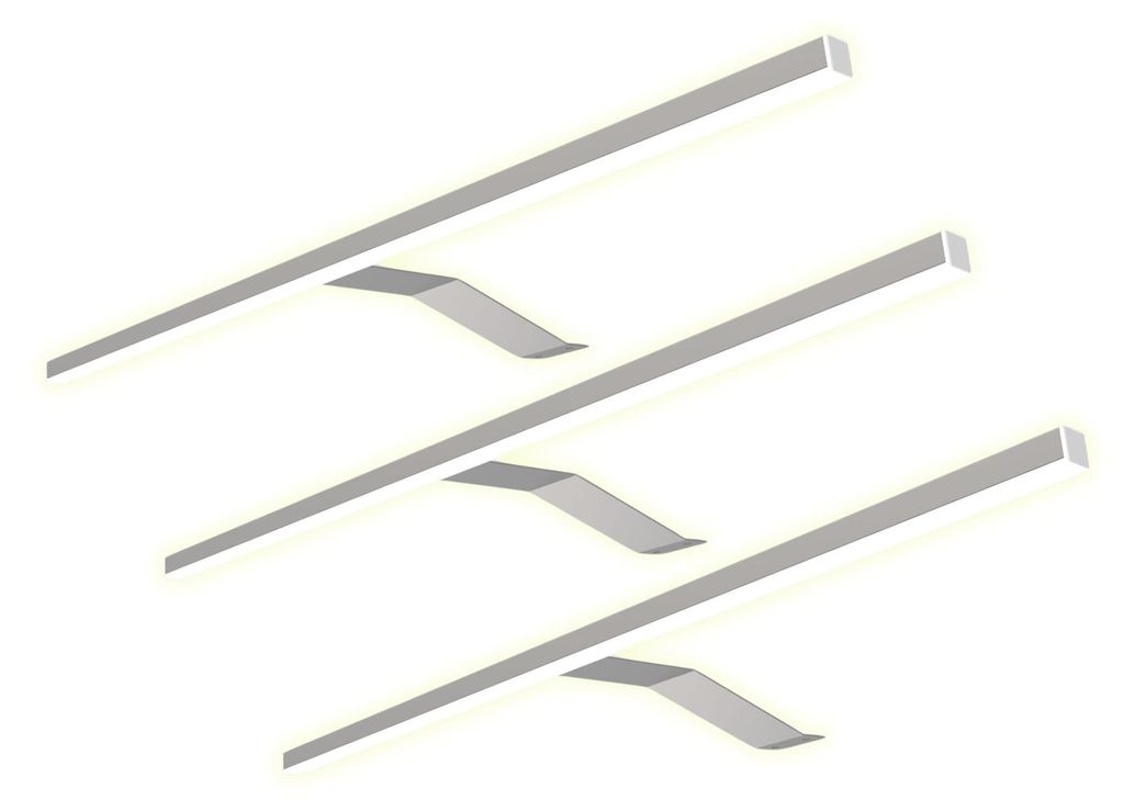 kalb | LED Aufbauleuchte Edelstahl warm tral für Produktbild 