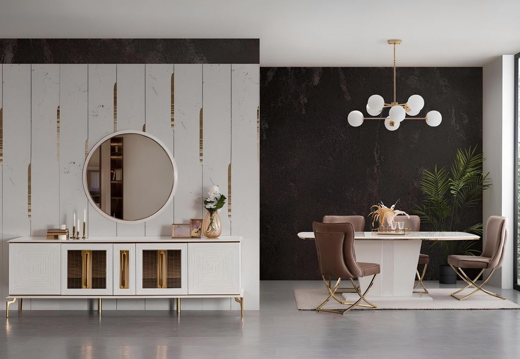 Luxus Anrichte xxl Kommode 240cm Schrank Kommoden Sideboard Big 2tlg