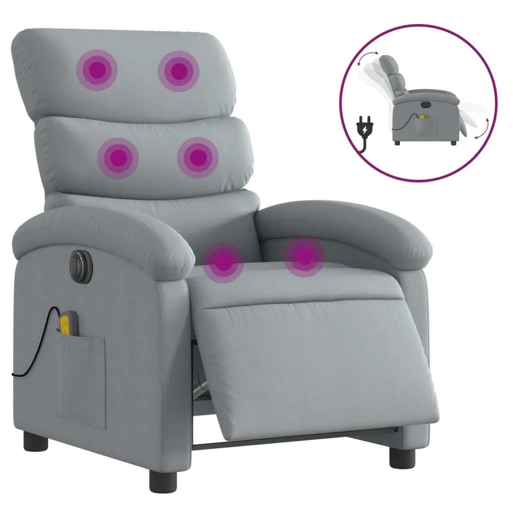 Fauteuil de massage électrique idéal pour relaxation et repos gris