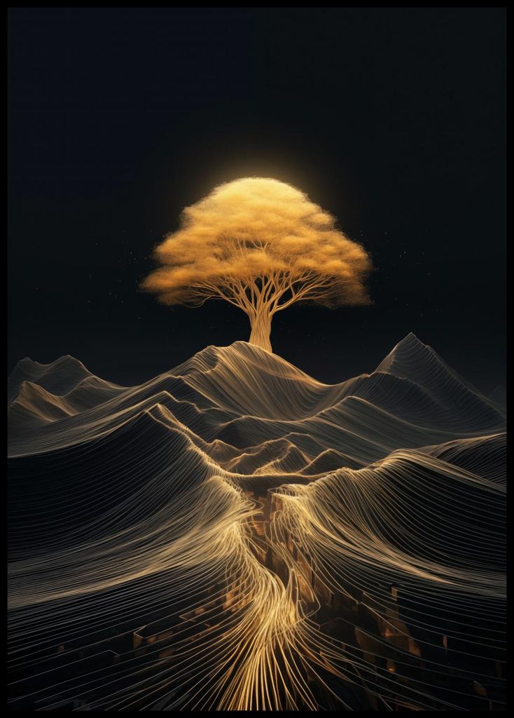 Plakat 67,5x95cm Baum der Energie
