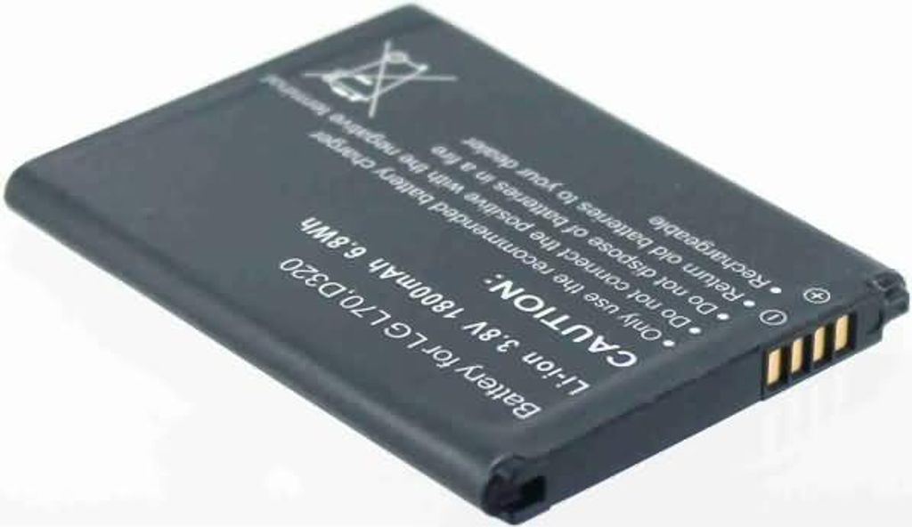 Akku für LG Electronics Spirit Y70 Li-Ion 3,7 Volt 1450 mAh schwarz.