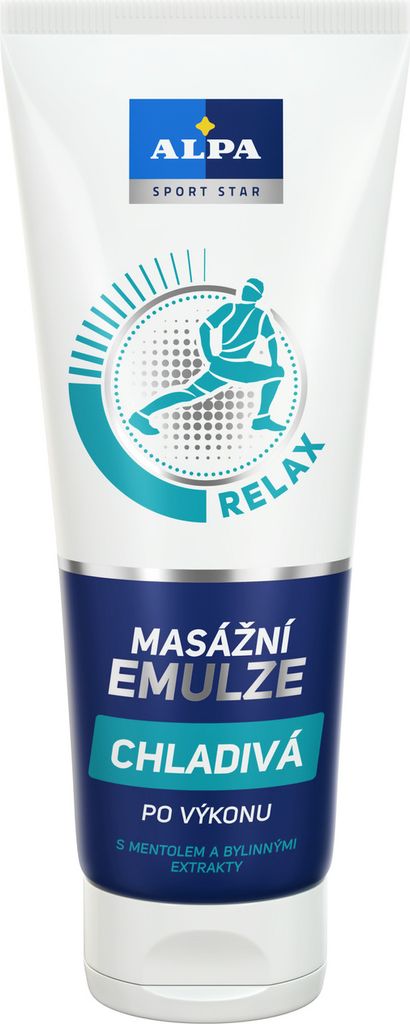 ALPA Kühlende Massage-Emulsion 210 ml – zur Muskelentspannung und Regeneration nach dem Sport