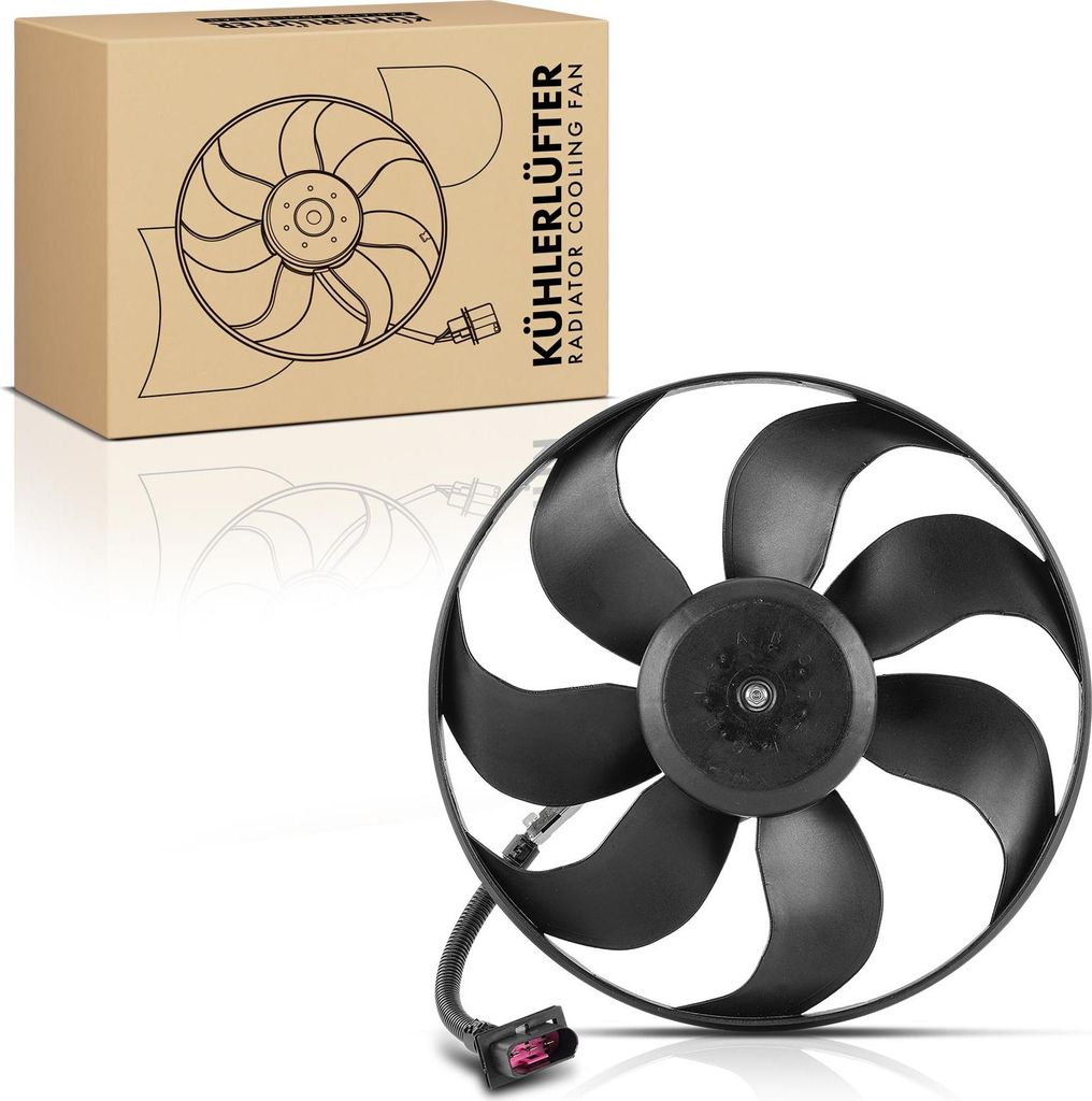 Frankberg 1x Motorkühller Einfachlüfter ohne Kühlerlüfterrahmen VW Golf IV 1J Bora Audi A3 8L1 TT 1.8L-3.2L