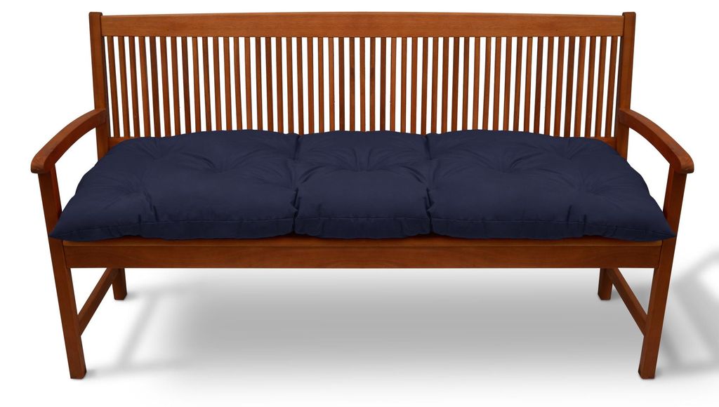 Beautissu Bankauflage Flair BK, ca.180x50x10cm, Dunkelblau