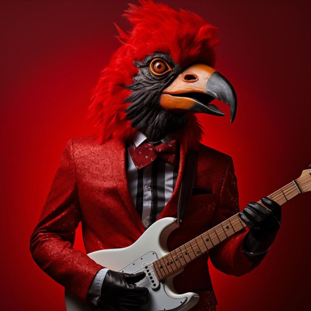 Poster 60x60cm Tierischer Rock'n'Roll