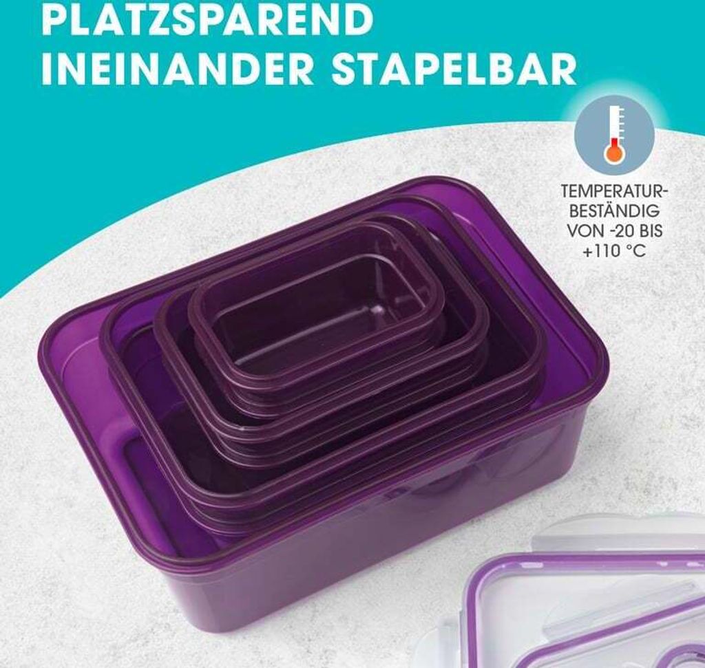 GOURMETmaxx Frischhaltedosen Klick-it 18er Set BPA-freie Produktbild 6