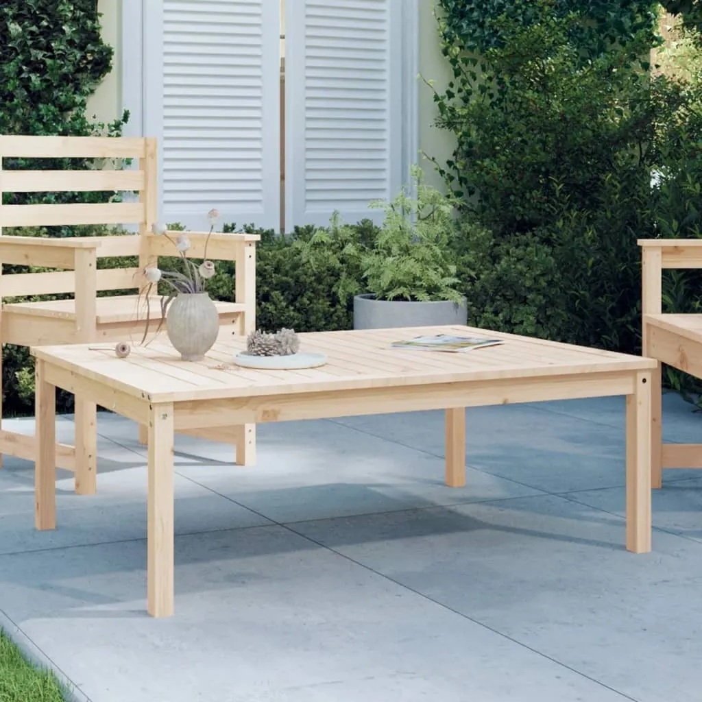 Tavolo in Legno Massiccio di Pino 121x82,5x45 cm | The Living Store