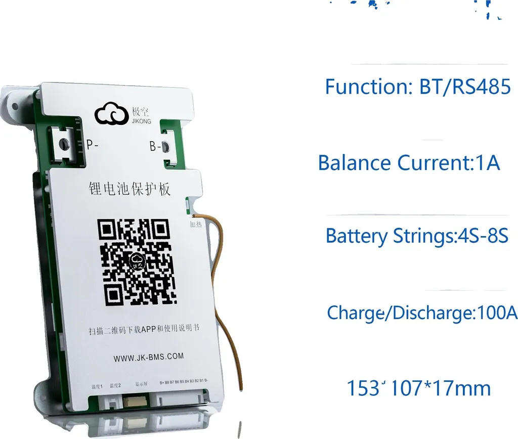 BMS avec Protection Complète et Équilibrage Actif 1A Modèle 8S HC