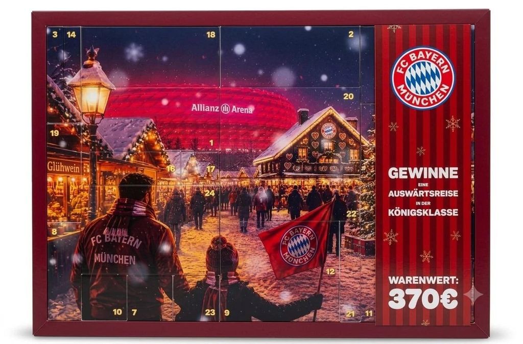 Calendrier de l'Avent Premium 2026 du FC Bayern Munich : Image du produit 