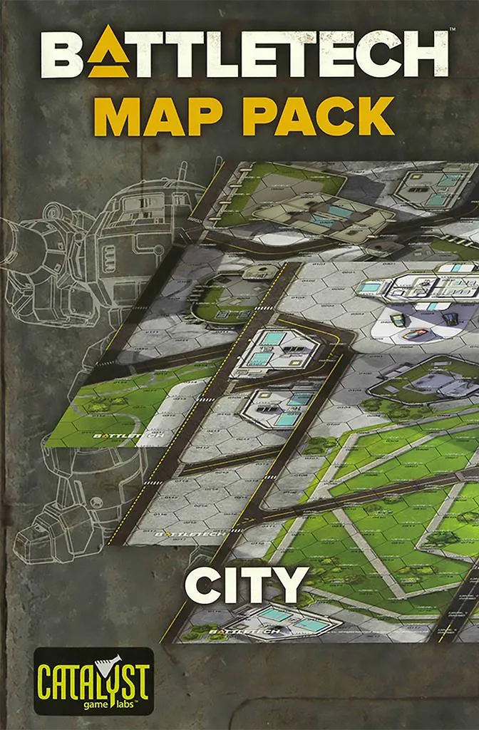 Pack de cartes BattleTech City : Accessoire tactique pour figurines Mechs