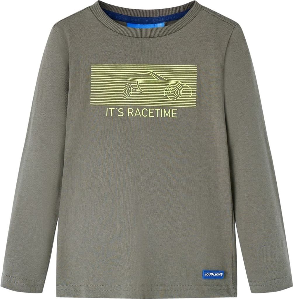 Kinder-Langarmshirt Khaki 116