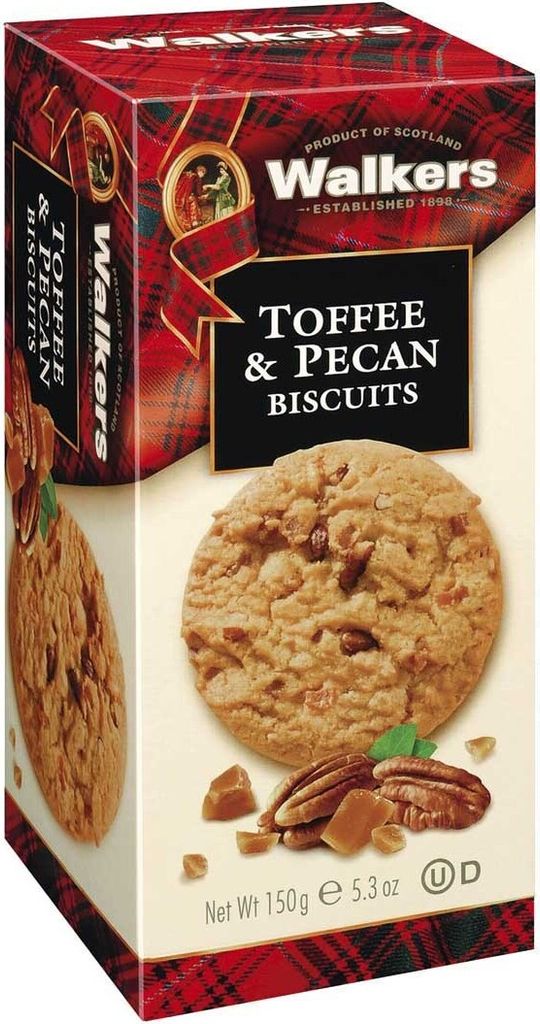 Walkers Toffee und Pecan Biscuits Toffeekekse mit Pecan Produktbild 