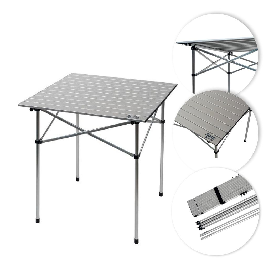 Acra campingový skládací stůl C3S - hliník 70x70x70cm Obrázek produktu 