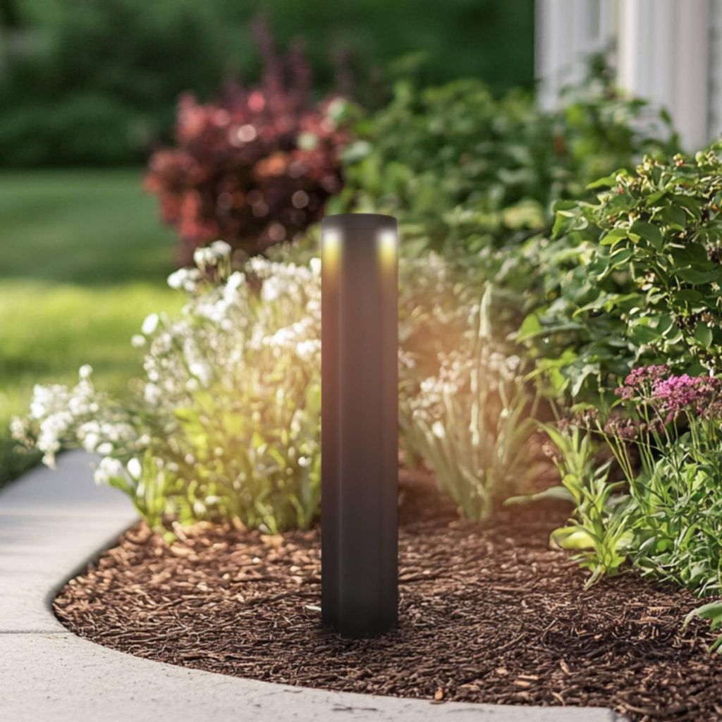 Lucande LED-Wegeleuchte Raiku, schwarz, Aluminium, 65 cm